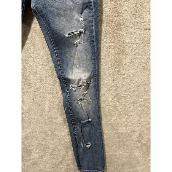 Blank NYC Womens Size 25 Boyfriend Distressed Blue Jeans Stretch Flavor Savor‎ - Picture 4 of 16